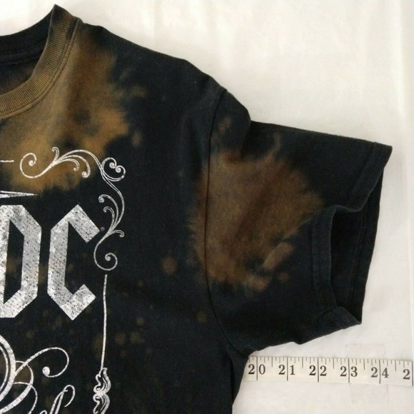 AC DC Men's "For Those About To Rock, Tie Dye T-Shirts Brown Size M - Picture 4 of 7